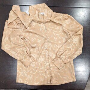 Calvin Klein Neck Tie Button Up Size Medium